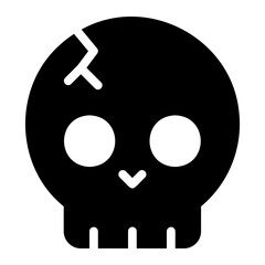 skull glyph icon