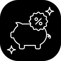 Deposit business and finance icon with black filled outline style. save, storage, cashback, digital, safety, fund, wallet. Vector Illustration