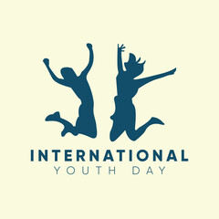 Design of the Worldwide Youth Day logo for a poster template in vector form Vector
