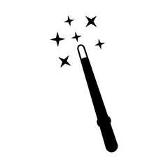 magic wand icon vector logo template