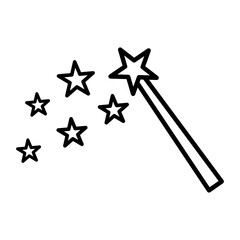 magic wand icon vector logo template