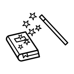 magic wand icon vector logo template