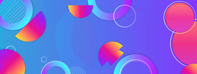 Vector colorful colourful banner abstract geometric background