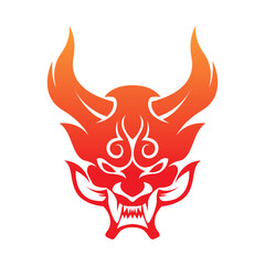 Demon logo icon design