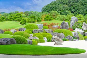  Adachi Japanese garden in Shimane prefecture, Chugoku, Japan.