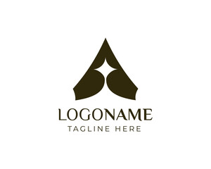 Fototapeta premium Vector minimalist letter A with beauty star for beauty company icon logo design