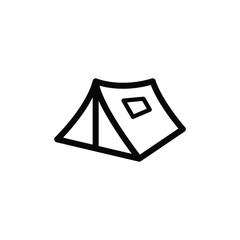 Tent icon vector design trendy