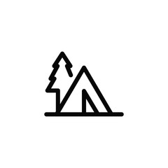 Tent icon vector design trendy