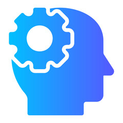 analytical thinking gradient icon