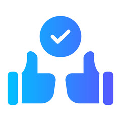 commitment gradient icon