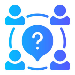 conversation gradient icon
