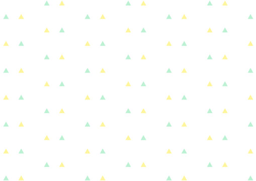 背景　小さい三角のパターン　水色と黄色