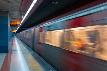 Modern high speed metro ( Metro moving and fixed) - Ankara