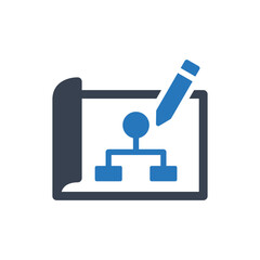 Planning vector icon