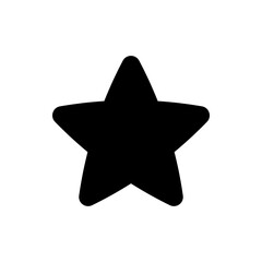 Star icon isolated on white background.
