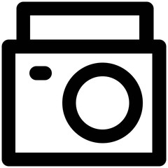 Set of Communication Interface Line Icons
