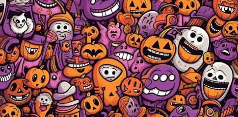 halloween in a countryside halloween background