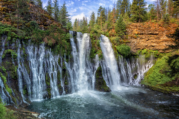 Burney Falls - a waterfall on Burney Creek, within McArthur-Burney Falls Memorial State Park, Shasta County, California