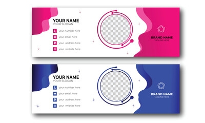 creative and unique Email signature design, professional email signature design,