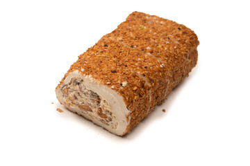 Sweet roll with nuts, turkish sweets.