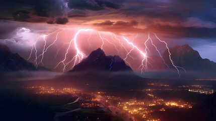 Raios e tempestade 