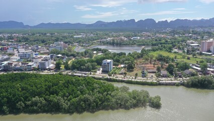 Fototapeta na wymiar Aerial view in Krabi Thailand