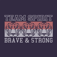 Tiger head illustration. T shirt graphics. print.vector.