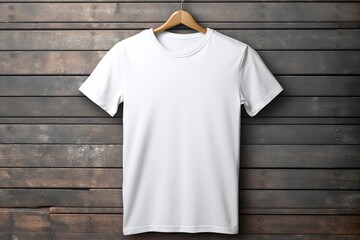 Blank white t shirt mockup Generative AI