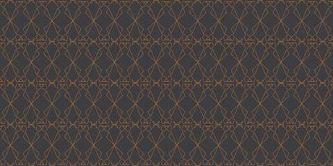 Luxury line art seamless geometric pattern