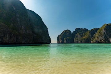 Der berühmte Maya Beach auf Phi Phi Leh, Koh Phi Phi, Thailand