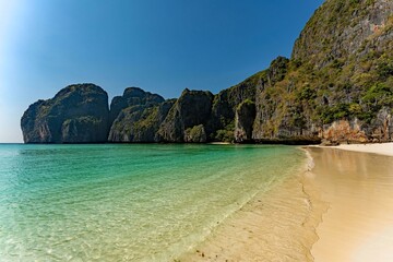 Der Maya Beach auf Phi Phi Leh, Koh Phi Phi, Thailand