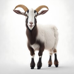 Obraz premium goat animal character on white background