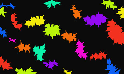 Fun colorful seamless pattern collection. Creative abstract style art background. 