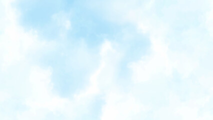 Watercolor background with sky object. Sky illustration in the background