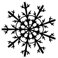 Monochrome ethnic mandala design. Anti-stress coloring page for adults. Hand drawn black and white vector illustration