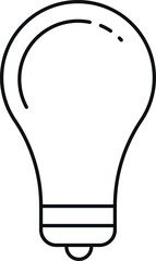 Bulb line icon. Electrical signs and symbols.