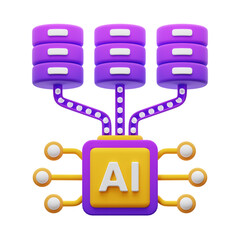 3d database processing by ai