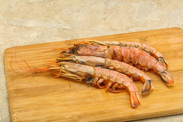Tasty big Langoustine over the board