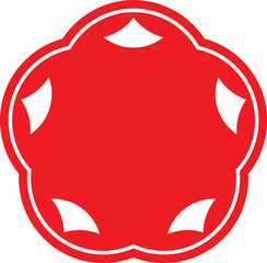 梅の花のベクターイラストアイコン