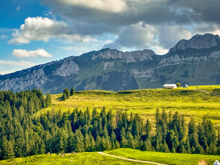 landscape with mountains