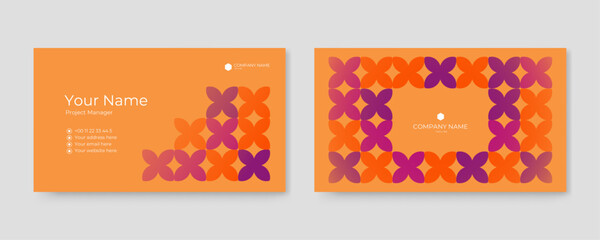 vector abstract business card template