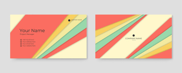 vector abstract business card template