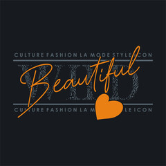Wild Beautiful typography slogan for t shirt printing, tee graphic design.  - obrazy, fototapety, plakaty
