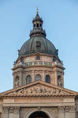Fototapeta na wymiar View of Saint Stephen Basilica in Budapest.