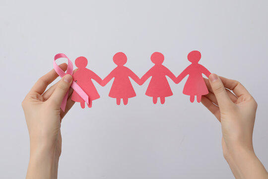 Concept of Cancer disease and health care, female cancer