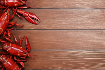 Crayfish mockup background. Generate Ai