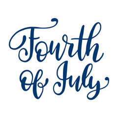 Fototapeta na wymiar 4th of july, independence day lettering,calligraphy