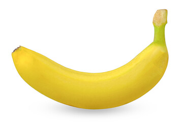 Fresh banana isolated on white background with clipping path