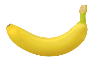 Fresh banana isolated on transparent background PNG image