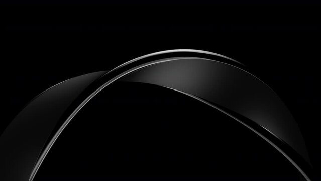 3d Abstract black background looping Animation